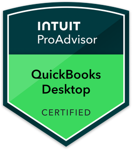 Intuit ProAdvisor QuickBooks Desktop Certified badge