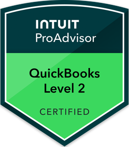 Intuit QuickBooks Certification Level 2 badge